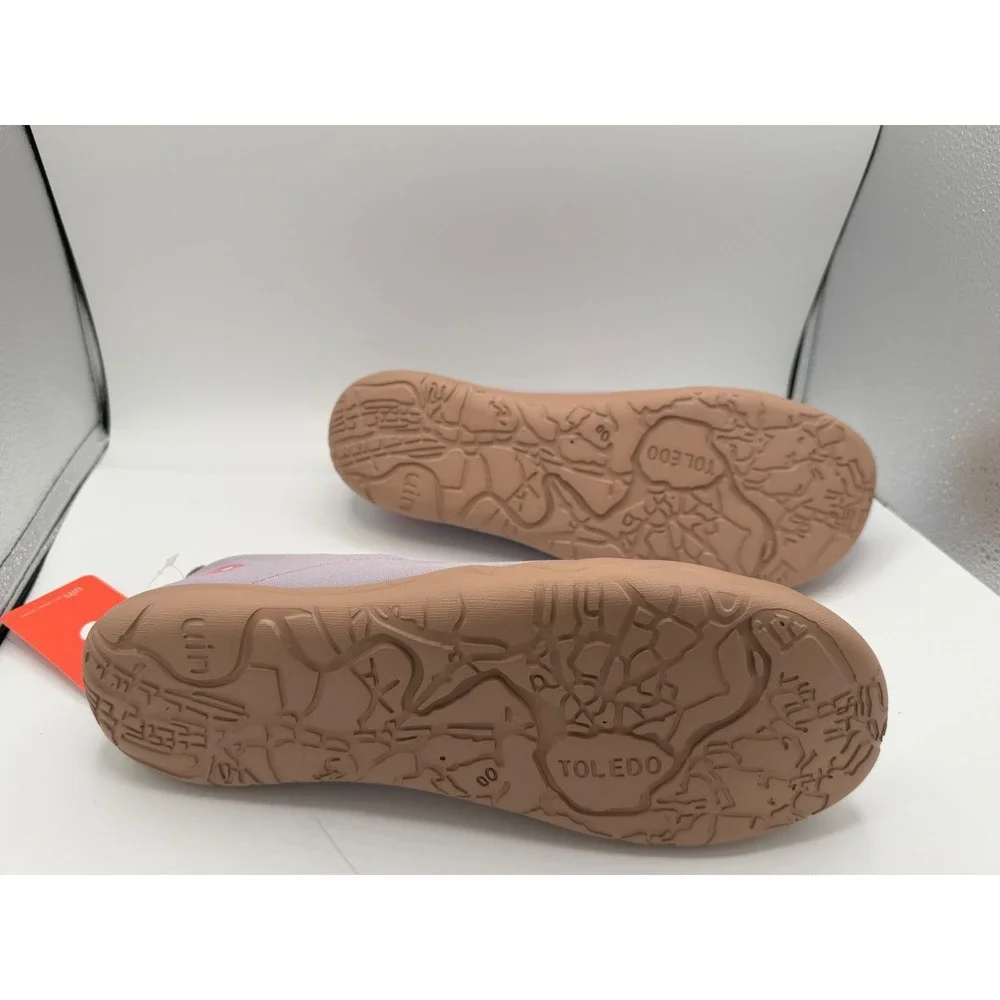 UIN Toledo Mens Lavender Gray Canvas Slip On Travel Shoes‎ Loafers Size 12 NEW